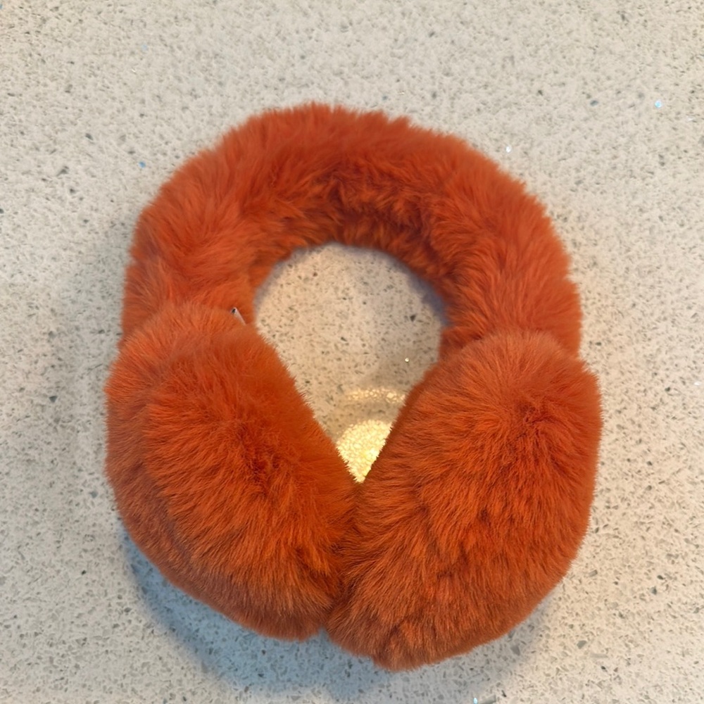 Cozy Orange Earmuffs